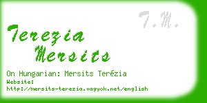 terezia mersits business card